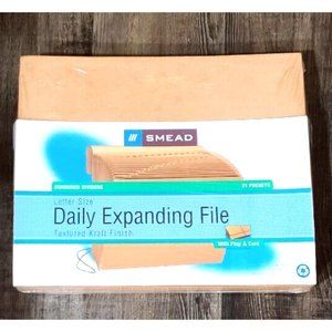 SMEAD 70168 31 Pockets 1-31 Letter Sz Indexed Daily Expanding Filer Flap & Cord